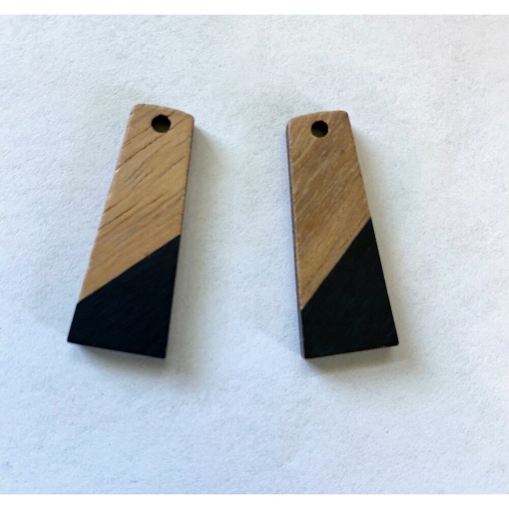 Zola Elements Acetate Moon and Acrylic and Wood Earring Charms